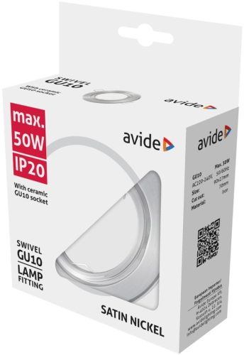 Szatén nikkel spot keret GU10/MR16 billenthető