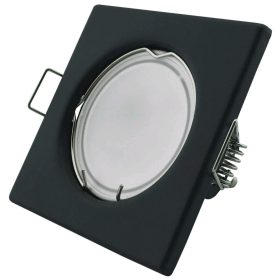 Fix antracit négyzet spot keret GU10/MR16