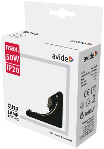 Fix fekete négyzet spot keret GU10/MR16