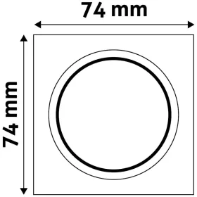 Fix fehér négyzet spot keret GU10/MR16