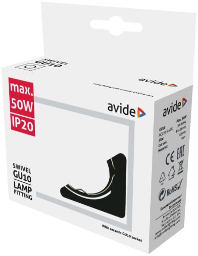 Billenthető antracit négyzet spot keret GU10/MR16