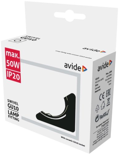 Billenthető fekete négyzet spot keret GU10/MR16