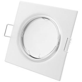 Billenthető fehér négyzet spot keret GU10/MR16