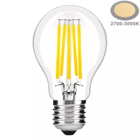Avide 9W E27 normál foglalatú szálas LED filament izzó természetes fehér fénnyel