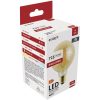 Dimmelhető (fényerőszabályozós), borostyánszínű G95 filament LED gömb izzó.