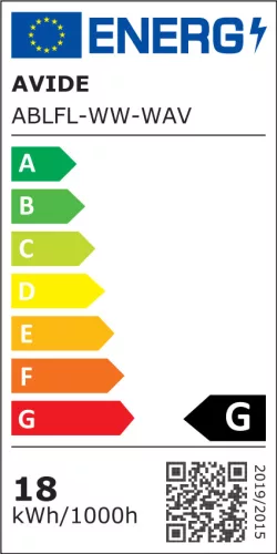 Avide Wave  design állólámpa 18W meleg fehér 134cm