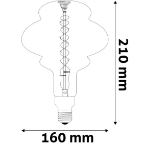   Avide Jumbo Pearl Filament Dekor Izzó E27 Meleg fehér Fényerőszabályozható