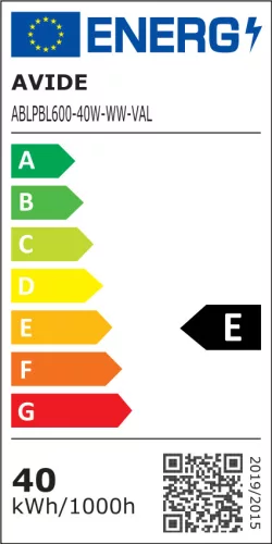 LED Panel 600x600mm 40W 4800lm 3000K 120lm/W Value Range Backlit