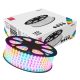 230V-os RGB LED szalag IP67 védettséggel, világító kertben vagy épületen