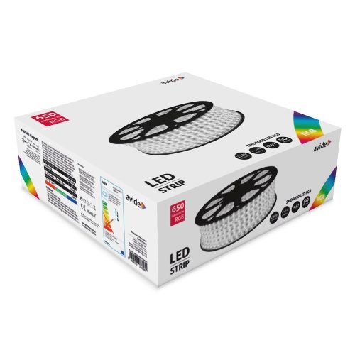 230V-os RGB LED szalag IP67 védettséggel, világító kertben vagy épületen