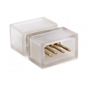 Avide 230V RGB LED szalag toldó csatlakozó IP65 védettséggel, két LED szalag szakaszt összekötéséhez