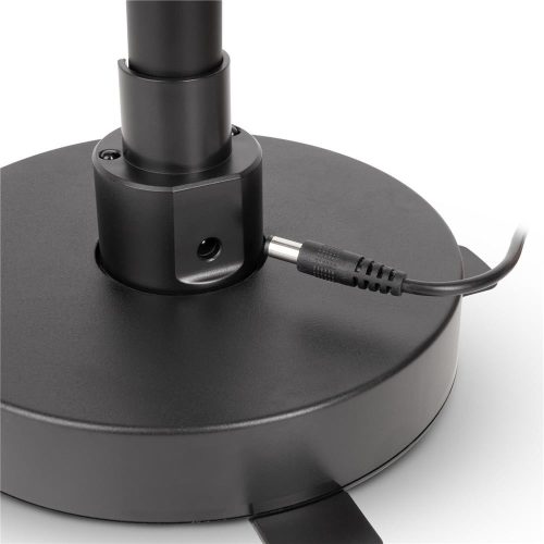 Avide RGB LED saroklámpa bekapcsolva, színes fénnyel megvilágítva a falat egy gamer szobában