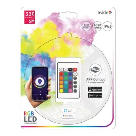 RGB LED szalag szett 5m 12V 7.2W SMD5050 30LED IP65 WIFI+IR