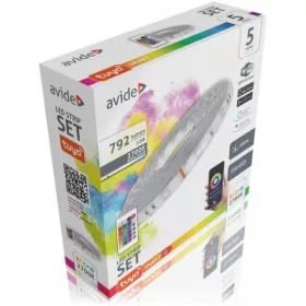   Avide SMART RGBW LED szalag szett zene vezérléssel 12V 22W 5m