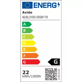   Avide SMART RGBW LED szalag szett zene vezérléssel 12V 22W 5m