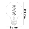 Avide vintage retro LED izzó 4.5W E27 2700K G80