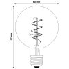 Avide vintage retro LED izzó 5W E27 2700K G80