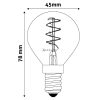 Avide soft filament LED izzó mini  3W E14 2700K