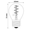 Avide soft filament LED izzó 3W E27 2700K