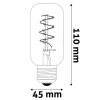 Avide retro filament LED izzó 4,5W E27 2700K T45