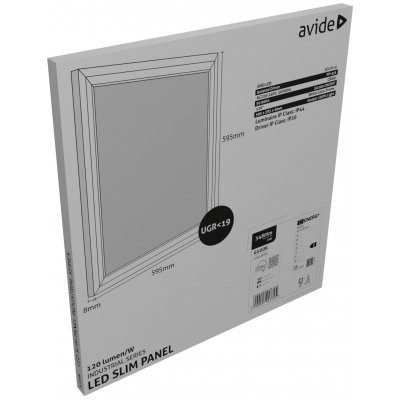 LED Panel 600x600mm 29W 3480lm 6400K 120lm/W UGR+IP44 Industrial Range