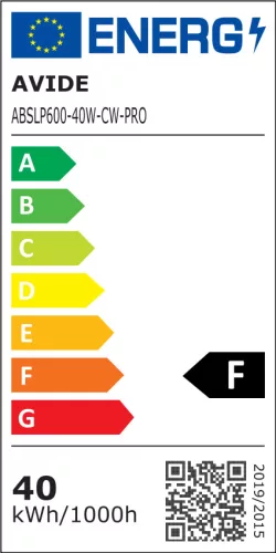 LED Panel 600x600mm 40W 4000lm 6400K 100lm/W UGR+IP44 Professional Range