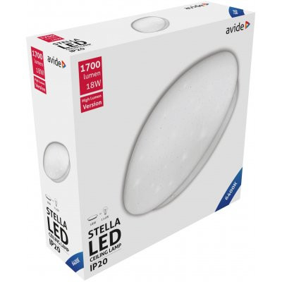 Avide Stella LED mennyezeti lámpa (Csillagos) 18W 33cm 6400K