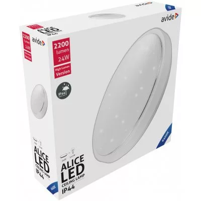 Alice mennyezeti LED lámpa IP44 24W 38cm hideg fehér fény