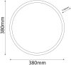 Alice mennyezeti LED lámpa E27 foglalattal IP44 38cm