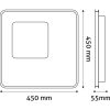 Avide Design Mennyezeti Lámpa Holden 53W 45cm Távirányítóval