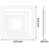 Avide Mennyezeti LED Lámpa Nansy 3D 81W Távirányítóval