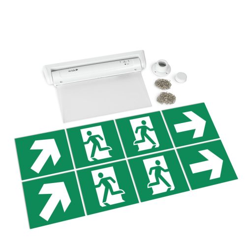 Vészvilágító kijáratjelző LED lámpa beépített 500mAh akkumulátorral