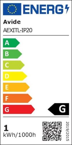 Vészvilágító kijáratjelző LED lámpa beépített 500mAh akkumulátorral