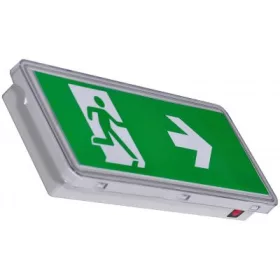   Kijáratjelző EXIT lámpa felületre szerelhető 1000mAh akkumulátorral