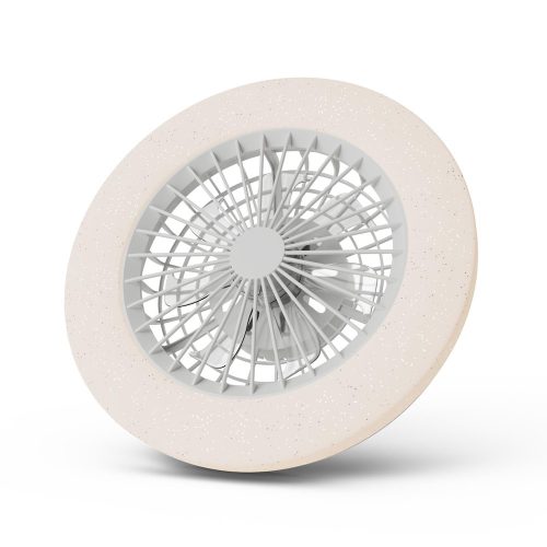 WENDY mennyezeti lámpa ventilátorral csillogós burával távirányítóval 2x24W+15W