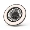WANDA mennyezeti lámpa ventilátorral távirányítóval fekete 2x24W+15W