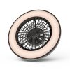 WANDA mennyezeti lámpa ventilátorral távirányítóval fekete 2x24W+15W