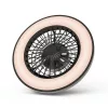 WANDA mennyezeti lámpa ventilátorral távirányítóval fekete 2x24W+15W