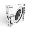 WANDA mennyezeti lámpa ventilátorral távirányítóval fekete 2x24W+15W