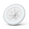 WANDA mennyezeti lámpa ventilátorral távirányítóval ezüst 2x24W+15W