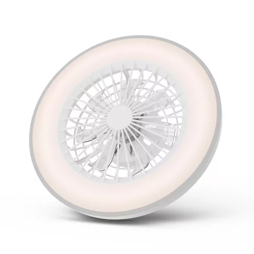 WANDA mennyezeti lámpa ventilátorral távirányítóval ezüst 2x24W+15W