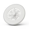 WANDA mennyezeti lámpa ventilátorral távirányítóval ezüst 2x24W+15W