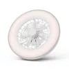 WHITNEY mennyezeti lámpa ventilátorral távirányítóval ezüst 2x24W+15W