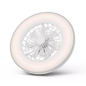  WHITNEY mennyezeti lámpa ventilátorral távirányítóval ezüst 2x24W+15W