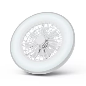   WHITNEY mennyezeti lámpa ventilátorral távirányítóval ezüst 2x24W+15W