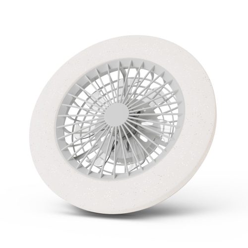 WENDY mennyezeti lámpa ventilátorral csillogós burával távirányítóval 2x24W+15W