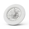 WENDY mennyezeti lámpa ventilátorral csillogós burával távirányítóval 2x24W+15W