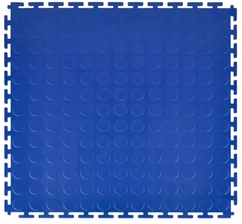 Kék színű, extrém erős PC (polikarbonát) moduláris garázspadló lap 50x50 cm