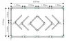 Berge Hexagon LED mennyezeti lámpa 210W teljesítménnyel, IP44 védettséggel és egyedi hatszögletű designnal, hideg fehér fénnyel.