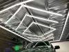 Berge Hexagon LED mennyezeti lámpa 210W teljesítménnyel, IP44 védettséggel és egyedi hatszögletű designnal, hideg fehér fénnyel.